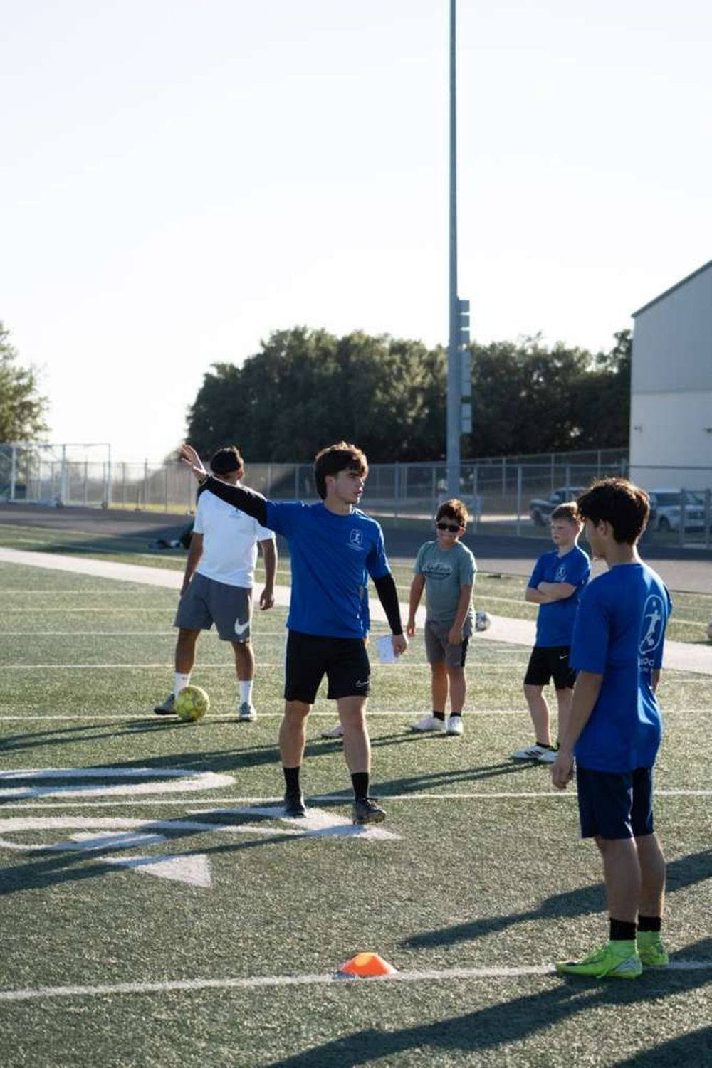 Coach Jose leading a session